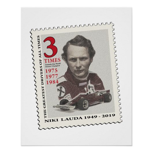 Niki Lauda Poster (Vorderseite)