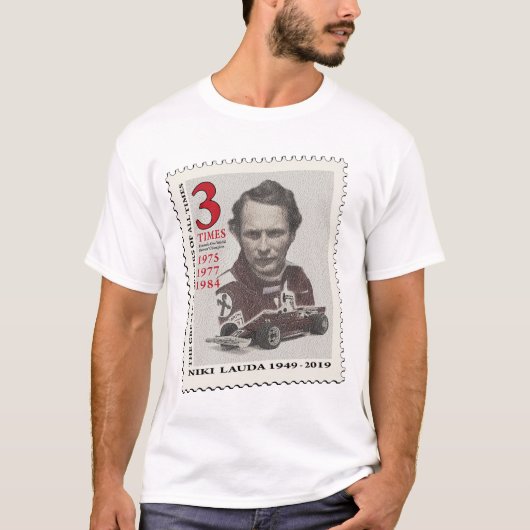 Niki Lauda Stamp T-Shirt (Vorderseite)