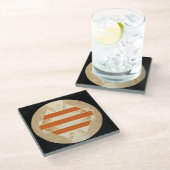 Nikias Logo Glasuntersetzer (Schrägansicht)