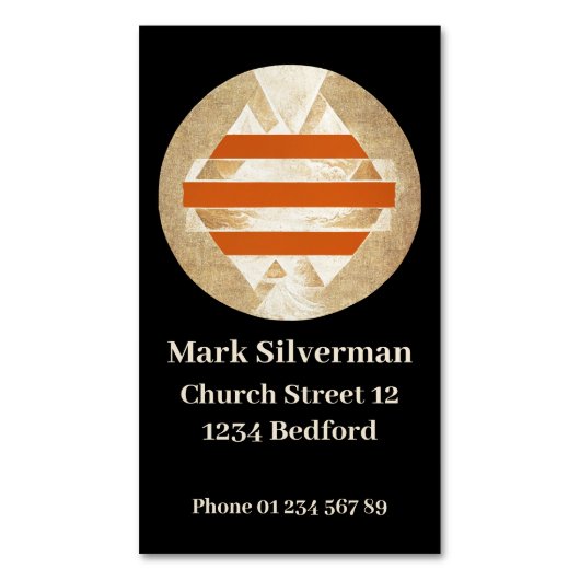 Nikias Logo Magnetische Visitenkarte (Vorderseite Vertikal)