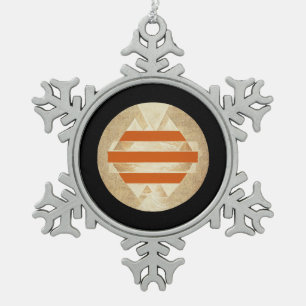 Nikias Logo Schneeflocken Zinn-Ornament