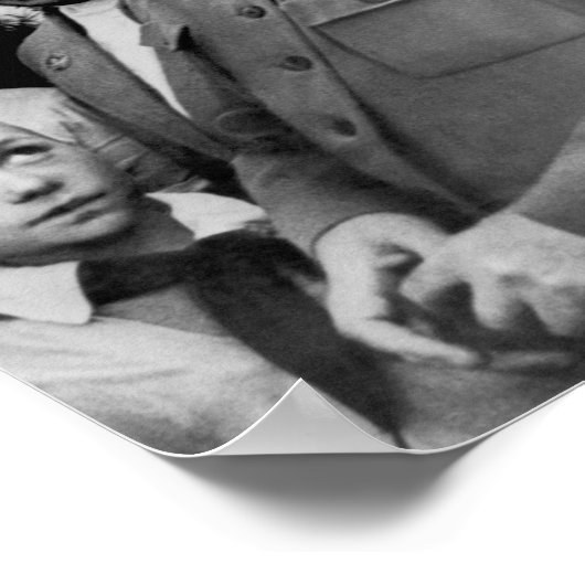 Nikita Chruschtschow und Joseph Stalin Poster (Ecke)