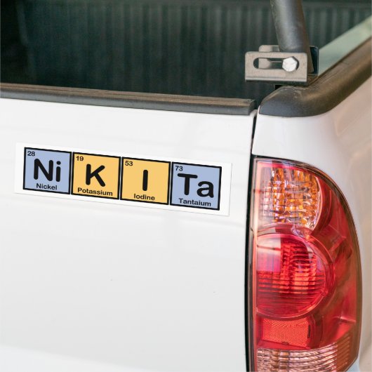 Nikita machte von den Elementen Autoaufkleber (Auf Lkw)