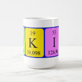 Nikita Namen-Tasse periodischer Tabelle Kaffeetasse (Mittel)