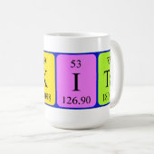 Nikita Namen-Tasse periodischer Tabelle Kaffeetasse (VorderseiteRechts)