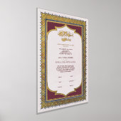 Nikkah Certificate Islamische Ehe Foliendrucke (Ablage )