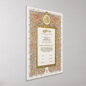 Nikkah Certificate Islamische Ehe Foliendrucke (Ablage )