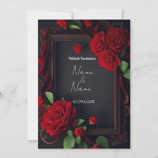 Nikkah-Einladung Einladung (Vorderseite)