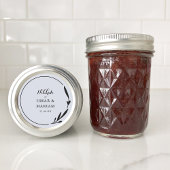 Nikkah Elegant Cloud Botanische Gastgeschenk Hochz Runder Aufkleber