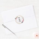Nikkah-Geschenkaufkleber Runder Aufkleber (Umschlag)