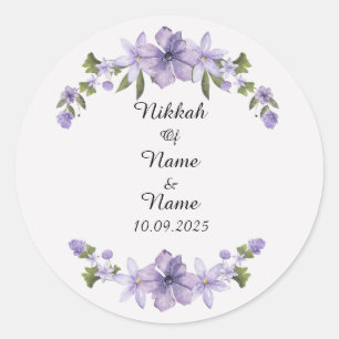 Nikkah-Gunst-Aufkleber Runder Aufkleber