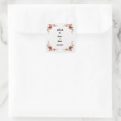 Nikkah-Gunstaufkleber Quadratischer Aufkleber (Tasche)
