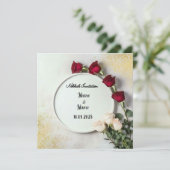 Nikkah-Hochzeit Einladung (Stehend Vorderseite)