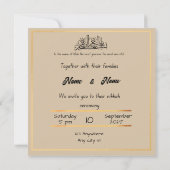 Nikkah-Hochzeit Einladung (Rückseite)