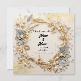 Nikkah-Hochzeit Einladung