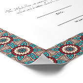 Nikkah-Islamische Eheurkunde Poster (Ecke)