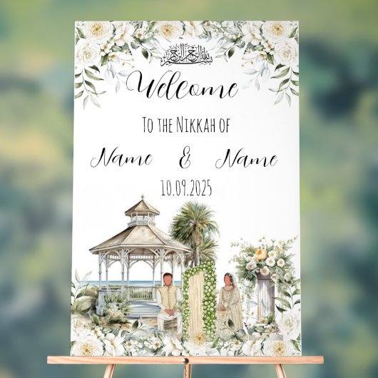 Nikkah-Zeichen Acrylschild (Neutral)