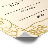 Nikkah-Zertifikat Poster (Ecke)