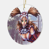 Nikki - Anime-Weihnachten Keramikornament (Links)