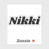Nikki Aufkleber (Blatt)