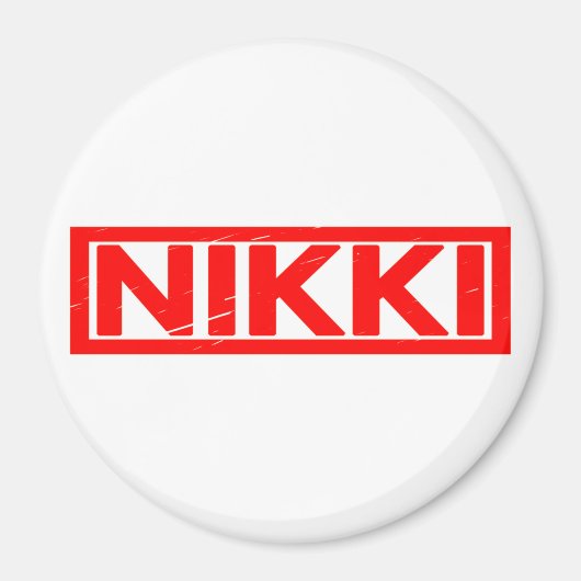 Nikki-Briefmarke Magnet (Vorne)