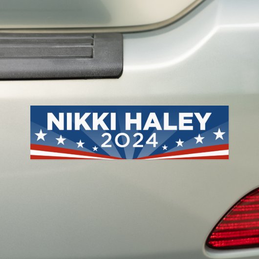 Nikki Haley 2024 Autoaufkleber (Auf Auto)