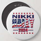 Nikki Haley 2024 Button (Vorne & Hinten)