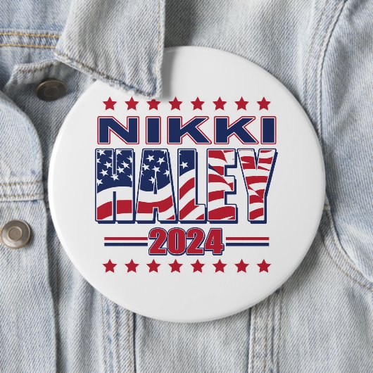Nikki Haley 2024 Button (Beispiel)