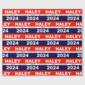 Nikki Haley 2024 für Präsident Geschenkpapier (Flach)