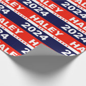 Nikki Haley 2024 für Präsident Geschenkpapier (Ecke)