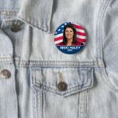 Nikki Haley - Foto der Kampagne unter amerikanisch Button (Beispiel)