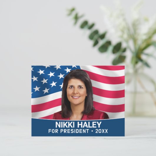 Nikki Haley - Foto der Kampagne unter amerikanisch Postkarte (Stehend Vorderseite)