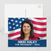 Nikki Haley - Foto der Kampagne unter amerikanisch Postkarte (Vorne/Hinten)
