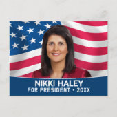 Nikki Haley - Foto der Kampagne unter amerikanisch Postkarte (Vorderseite)