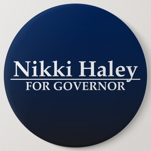 Nikki Haley für Gouverneur Button (Vorderseite)