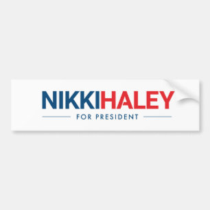 Nikki Haley für Präsident 2024 Autoaufkleber