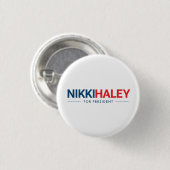 Nikki Haley für Präsident 2024 Button (Vorne & Hinten)