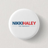 Nikki Haley für Präsident 2024 Button (Vorderseite)