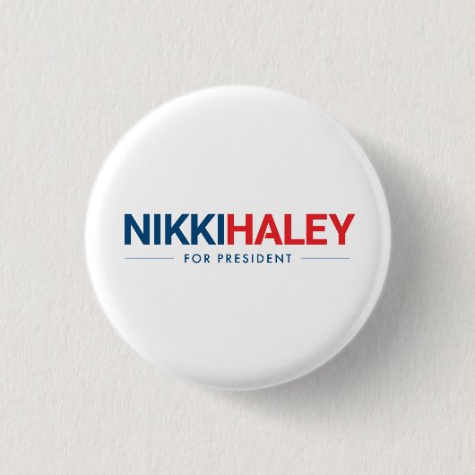 Nikki Haley für Präsident 2024 Button (Vorderseite)