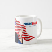 Nikki Haley für Präsident 2024 Kaffeetasse (VorderseiteRechts)