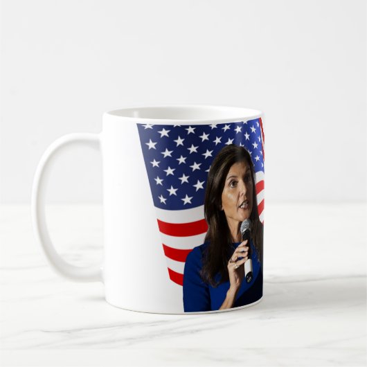 Nikki Haley für Präsident 2024 Kaffeetasse (Links)