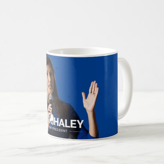 Nikki Haley für Präsident 2024 Kaffeetasse (VorderseiteRechts)
