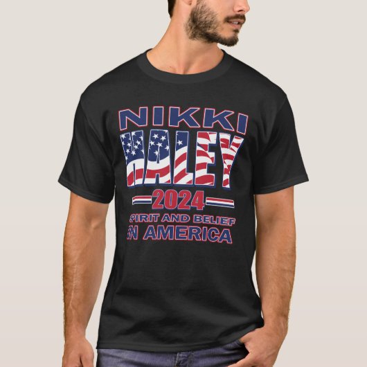 Nikki Haley für Präsident 2024 T-Shirt (Vorderseite)