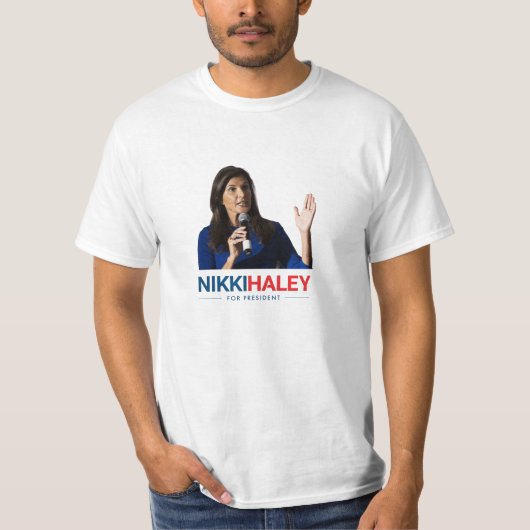 Nikki Haley für Präsident 2024 T-Shirt (Vorderseite)