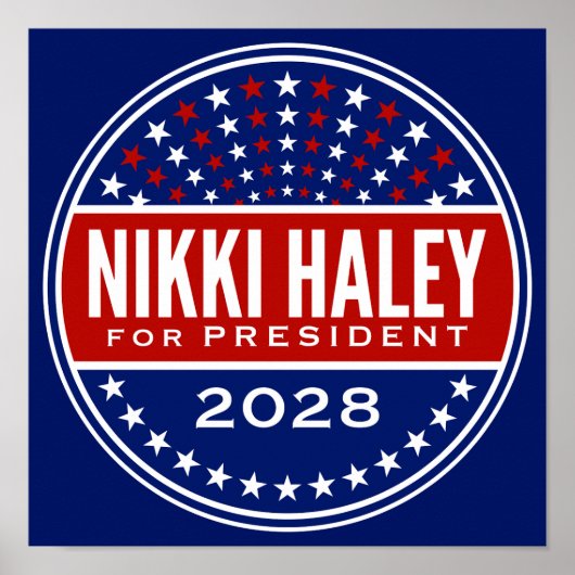 Nikki Haley für Präsident 2028 Poster (Vorne)