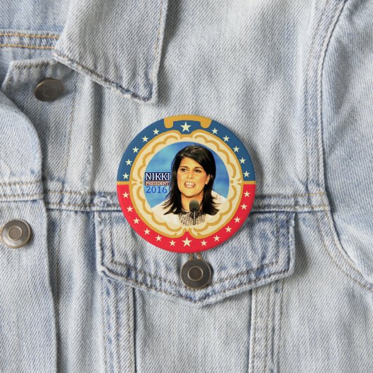 Nikki Haley für Präsidenten 2016 Button (Beispiel)