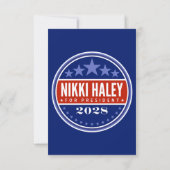 Nikki Haley für Präsidentin 2028 (Rückseite)