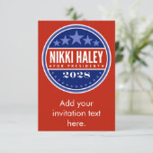 Nikki Haley für Präsidentin 2028 (Stehend Vorderseite)