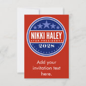 Nikki Haley für Präsidentin 2028 (Vorderseite)