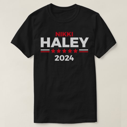 Nikki Haley Präsident für Präsident 2024 T-Shirt (Design vorne)